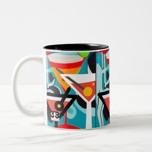 Caneca De Café Em Dois Tons Hora feliz (Esquerda)