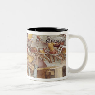 Caneca De Café Em Dois Tons Horatius Cocles na ponte de Sublician