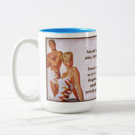 Caneca De Café Em Dois Tons Horoscópio: ARIES (nominal G)