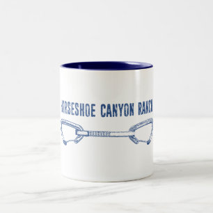 Caneca De Café Em Dois Tons Horsferes Canyon Ranch Arkansas Subindo QuickDrake