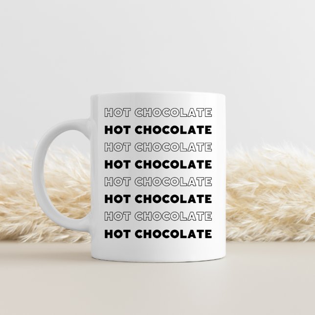 Caneca De Café Em Dois Tons Hot Chocolate Mug (Criador carregado)
