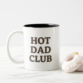 Caneca De Café Em Dois Tons Hot Dad Club Mug Funny Dad Gift For Coffee Lovers