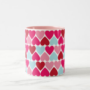 Caneca De Café Em Dois Tons Hot Pink Love