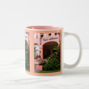 Caneca De Café Em Dois Tons Hotel havaiano real