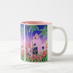 Caneca De Café Em Dois Tons Hotel havaiano real