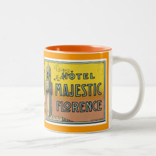 Caneca De Café Em Dois Tons Hotel Majexpressa Florence