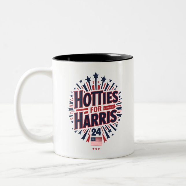 Caneca De Café Em Dois Tons Hotties para Harris (Esquerda)