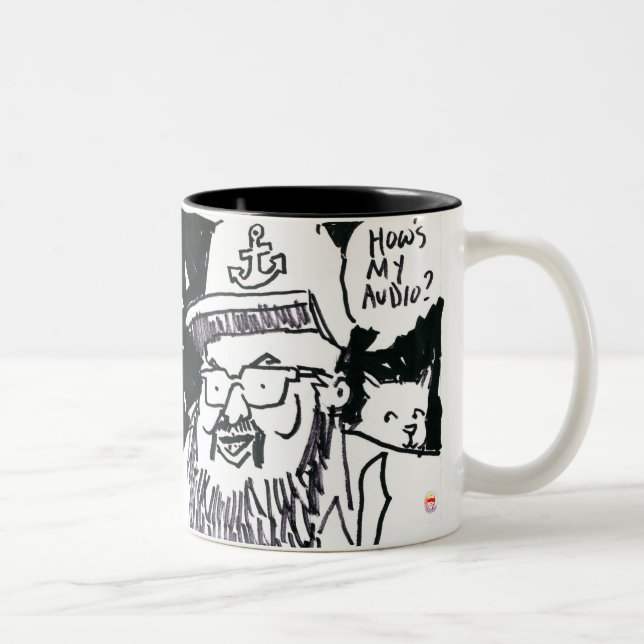 Caneca De Café Em Dois Tons How's My Audio Mug (Direita)