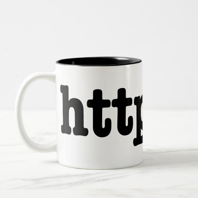 Caneca De Café Em Dois Tons httpster (Esquerda)