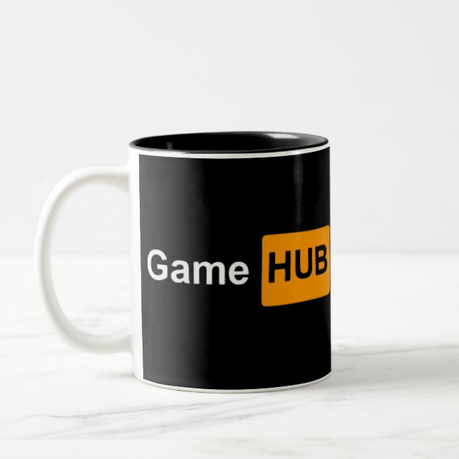 Caneca De Café Em Dois Tons hub de jogos (Esquerda)