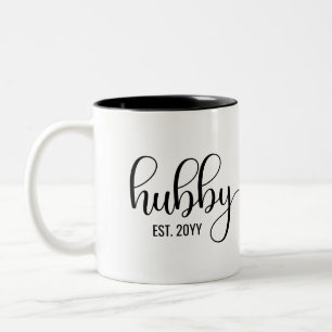 Caneca De Café Em Dois Tons Hubby Est Presentes para marido, presente de Cas
