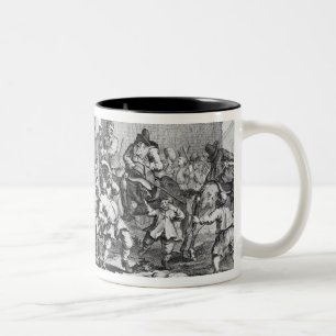 Caneca De Café Em Dois Tons Hudibras encontra o Skimmington