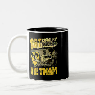 Caneca De Café Em Dois Tons Huey Helicopter 1rua Divisão de Cavalaria Vietnam