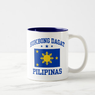Caneca De Café Em Dois Tons Hukbong Dagat Pilipinas