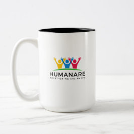 Caneca De Café Em Dois Tons Humanare Nós Somos Felizes