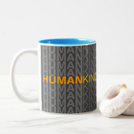 Caneca De Café Em Dois Tons Humano