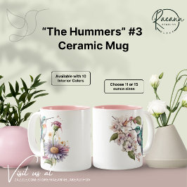Caneca De Café Em Dois Tons Hummingbird Cerâmica Mug
