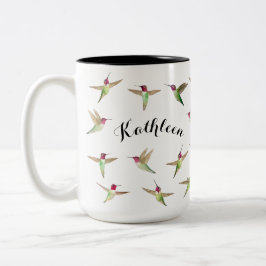 Caneca De Café Em Dois Tons Hummingbird da Anna Personalizada