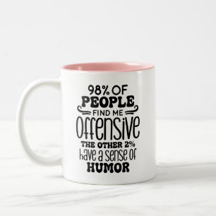Caneca De Café Em Dois Tons Humor Adulto Engraçado