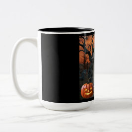 Caneca De Café Em Dois Tons Humor "Claire Voyance" de pedra calçada do Hallowe