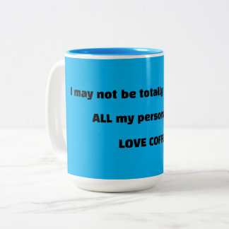 Caneca De Café Em Dois Tons HUMOR DE CAFÉ Azul