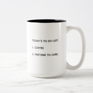 Caneca De Café Em Dois Tons humor de café engraçado citação de colega de traba
