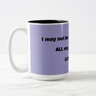 Caneca De Café Em Dois Tons HUMOR DE CAFÉ Roxo