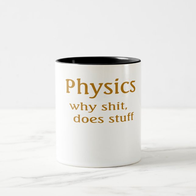 Caneca De Café Em Dois Tons humor de física (Centro)
