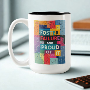 Caneca De Café Em Dois Tons Humor de Mãe de Cachorro que Falhou no Lar Temporá