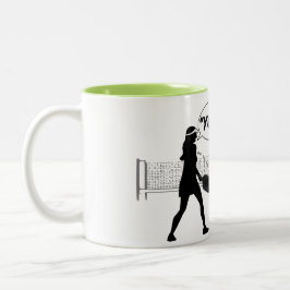 Caneca De Café Em Dois Tons Humor de picleball: "Seu!"