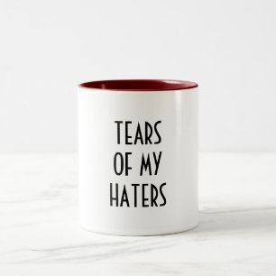 Caneca De Café Em Dois Tons Humor Divertido LÁGRIMAS DOS MEUS INIMIGOS