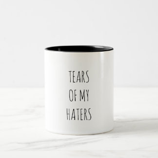 Caneca De Café Em Dois Tons Humor Divertido LÁGRIMAS DOS MEUS INIMIGOS