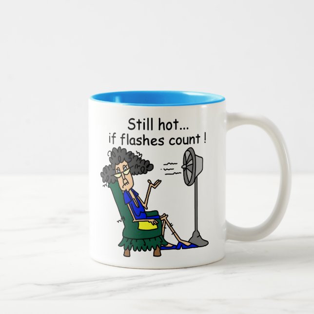 Caneca De Café Em Dois Tons Humor do flash quente (Direita)