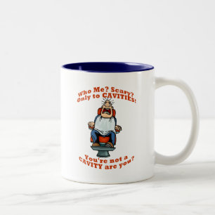 Caneca De Café Em Dois Tons Humor do higienista dental do dentista