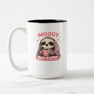 Caneca De Café Em Dois Tons Humor Estranho Fofo Gráfico