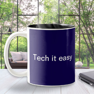 Caneca De Café Em Dois Tons Humor Técnico Divertido Programador de Computador 