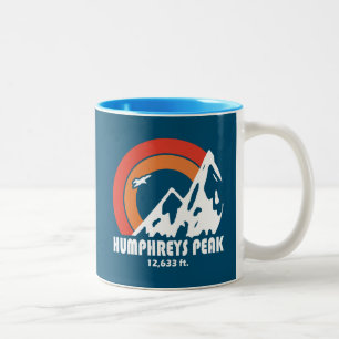 Caneca De Café Em Dois Tons Humphreys Peak Arizona Sun Eagle