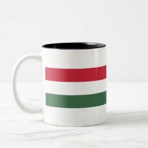 Caneca De Café Em Dois Tons Hungria Bandeira