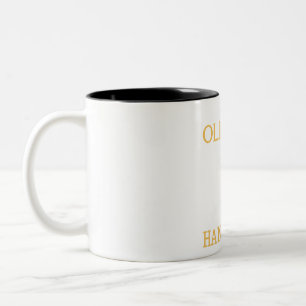 Caneca De Café Em Dois Tons Hustlers de Andebol: Nunca Subestime um Velho Mund