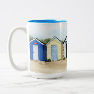 Caneca De Café Em Dois Tons Huts de praia I