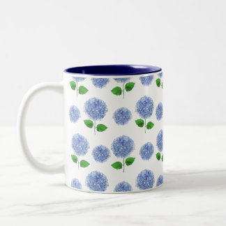 Caneca De Café Em Dois Tons Hydrangea Mug Azul
