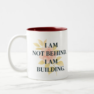 Caneca De Café Em Dois Tons I Am Building | Affirmation Mug for Women