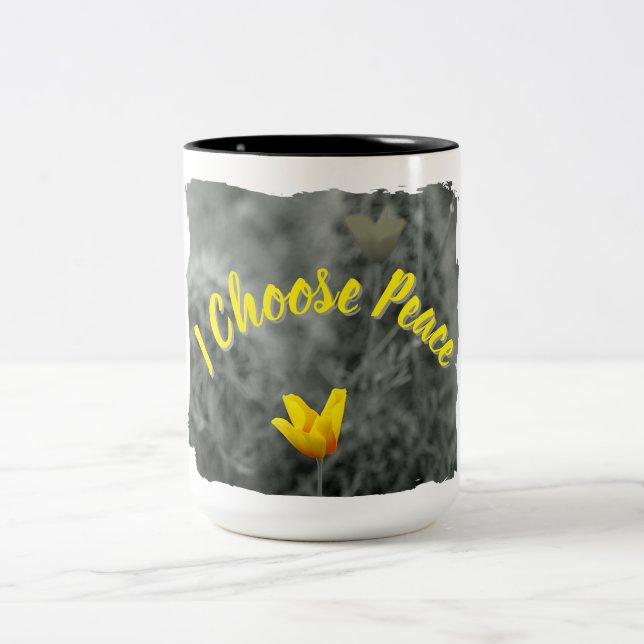 Caneca De Café Em Dois Tons I Choose Piece Mug (Centro)