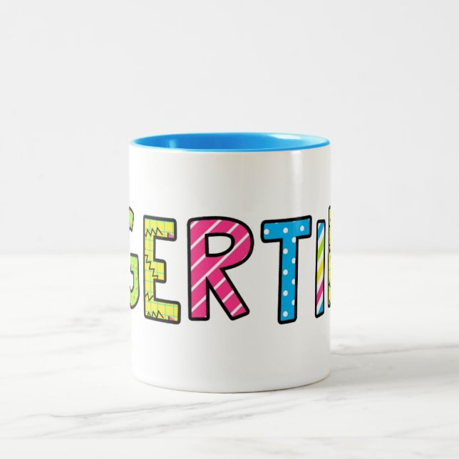 Caneca De Café Em Dois Tons "I Gertie" Coffee Mug (Centro)