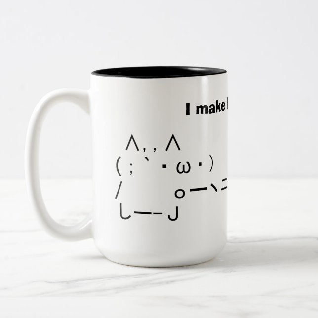 Caneca De Café Em Dois Tons I make fried rice!! (Esquerda)