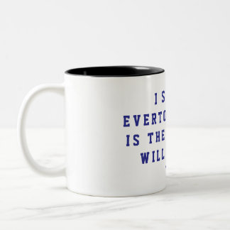 Caneca De Café Em Dois Tons I Support Everton Mug