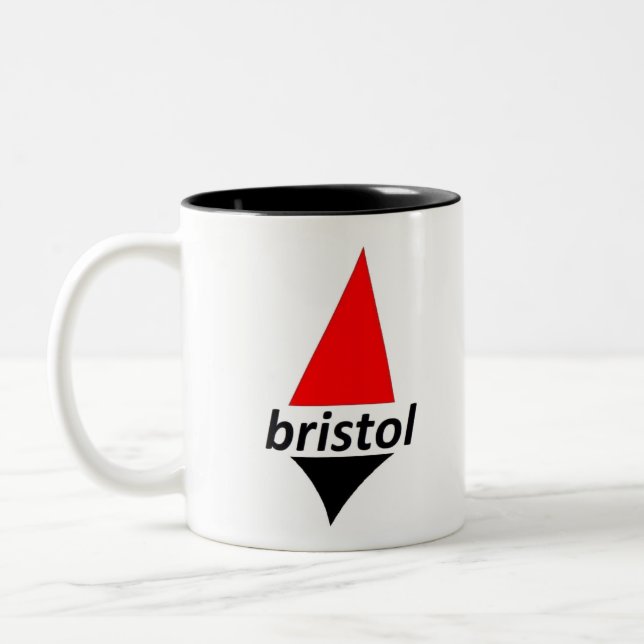 Caneca De Café Em Dois Tons Iate de Bristol (Esquerda)