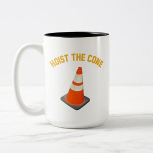 Caneca De Café Em Dois Tons Içar o Cone Meme de Beisebol Engraçado, Içar Engra