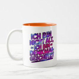 Caneca De Café Em Dois Tons Ich bin nicht alt, ich bin Denkmalgeschützt