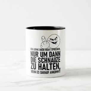 CANECA DE CAFÉ EM DOIS TONS ICH LERNE DOCH NICHT SPRECHEN